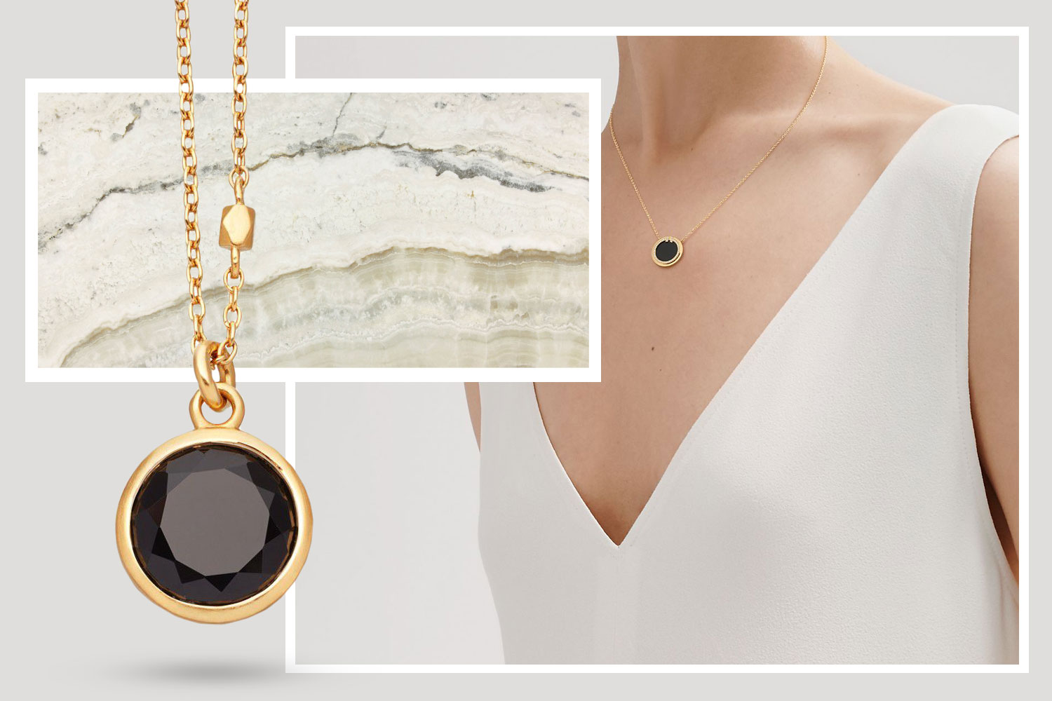 Jewellery with onyx